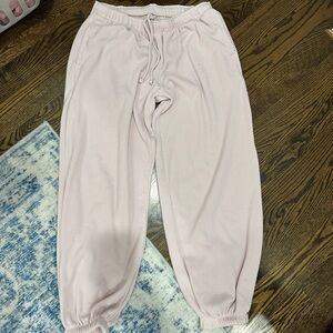 Hollister Light Pink Waffle Pants